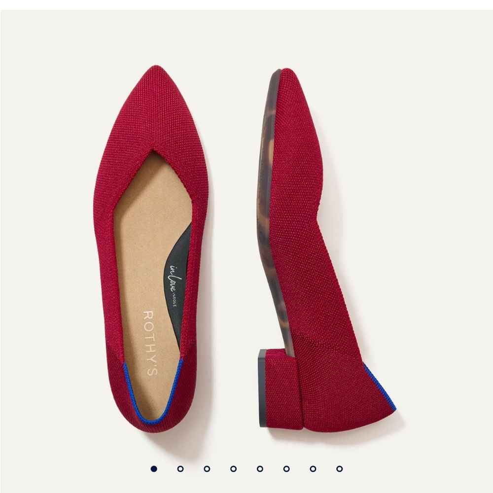 Rothy’s The High Point Heels in Autumn Red